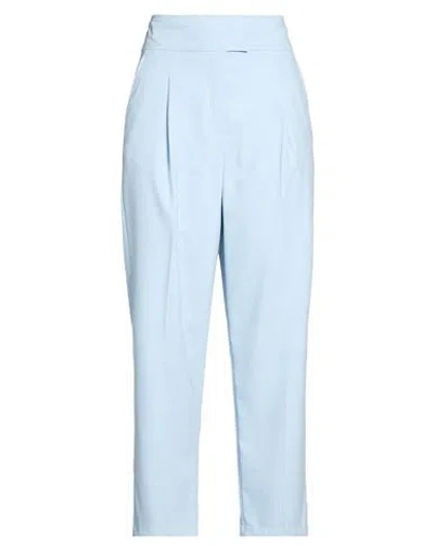 Pennyblack Woman Pants Sky Blue Size 8 Polyester, Viscose, Elastane, Polyamide