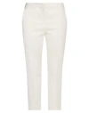 Pennyblack Woman Pants Ivory Size 12 Cotton, Viscose, Elastane In White