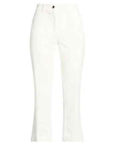 Pennyblack Woman Pants White Size 4 Cotton, Elastane