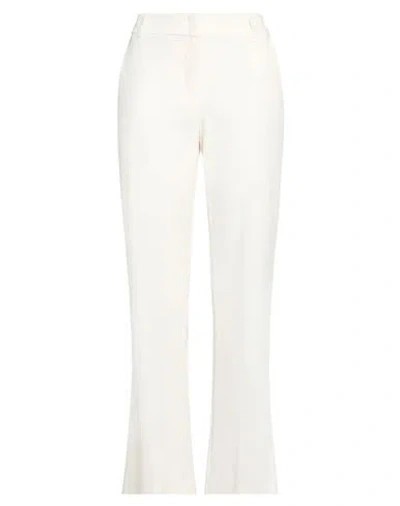 Pennyblack Woman Pants White Size 6 Polyester, Viscose, Elastane