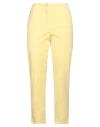 Pennyblack Woman Pants Yellow Size 6 Cotton, Elastane
