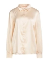 Pennyblack Woman Shirt Beige Size 12 Silk, Elastane In Neutral