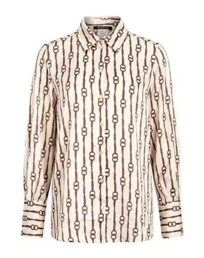Pennyblack Woman Shirt Beige Size 6 Polyester In Neutral