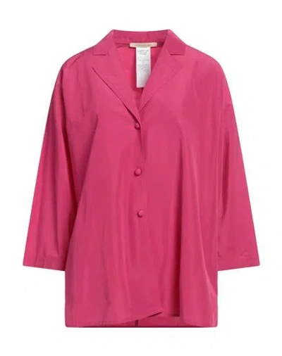 Pennyblack Woman Shirt Fuchsia Size 12 Polyester, Cotton In Pink