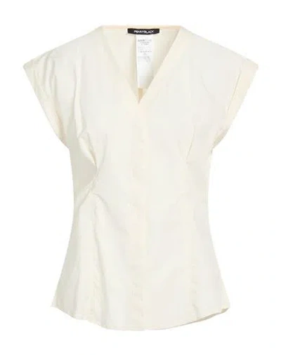 Pennyblack Woman Shirt Ivory Size 6 Cotton In White