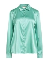 Pennyblack Woman Shirt Light Green Size 8 Silk, Elastane