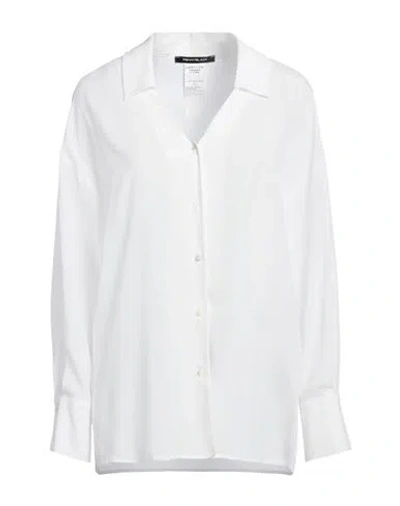 Pennyblack Woman Shirt White Size 6 Acetate, Silk