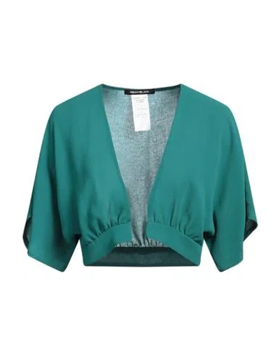 Pennyblack Woman Shrug Emerald Green Size 8 Polyester