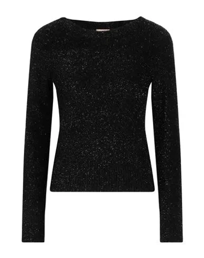 Pennyblack Woman Sweater Black Size S Polyamide, Metallic Fiber