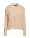 Pennyblack Woman Sweater Sand Size L Acrylic, Polyamide, Mohair Wool, Wool, Metallic Fiber In Beige