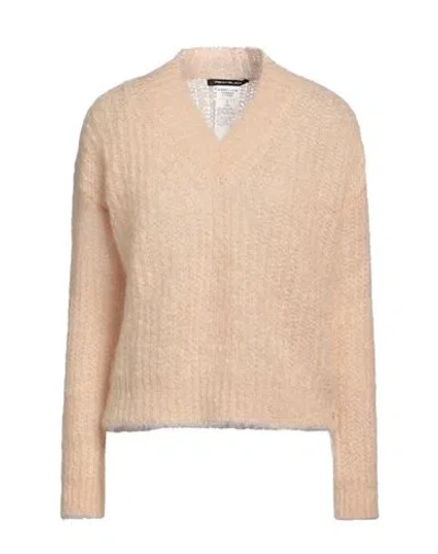 Pennyblack Woman Sweater Camel Size L Mohair Wool, Polyamide, Elastane In Beige