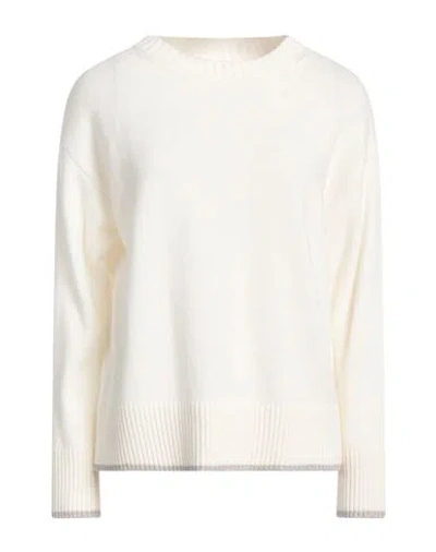 Pennyblack Woman Sweater Ivory Size L Viscose, Polyamide, Wool, Cashmere In White