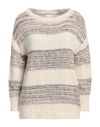 Pennyblack Woman Sweater Ivory Size M Cotton, Acrylic, Alpaca Wool, Polyamide, Wool In White