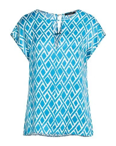 Pennyblack Woman Top Azure Size 2 Viscose In Blue