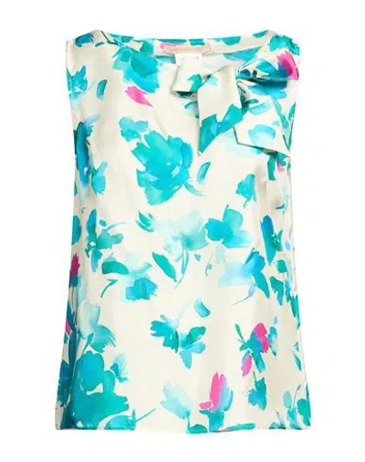 Pennyblack Woman Top Beige Size 6 Silk In Multi