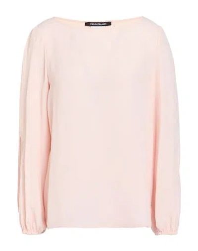Pennyblack Woman Top Light Pink Size 14 Acetate, Silk