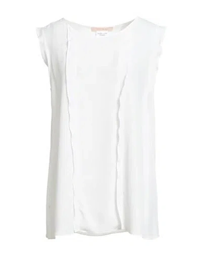 Pennyblack Woman Top White Size 12 Acetate, Silk