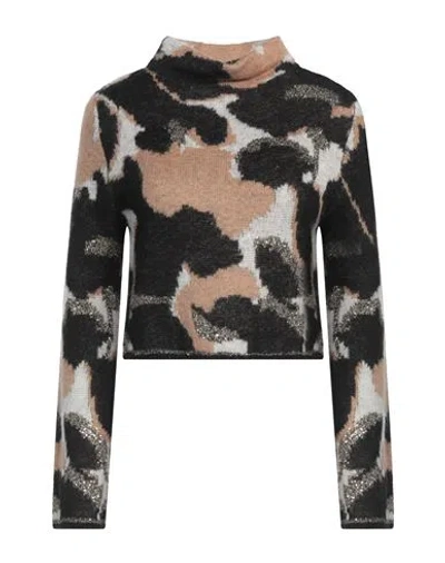 Pennyblack Woman Turtleneck Camel Size M Polyester, Polyamide, Wool, Synthetic Fibers, Mohair Wool