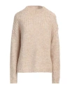 Pennyblack Woman Sweater Sand Size L Acrylic, Polyamide, Mohair Wool, Wool, Metallic Fiber In Beige