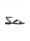 Pennyblack Crystal-embellished Flat Sandals In Black