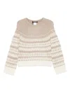 Pennyblack Xanadu Patterned Sweater In Neutral