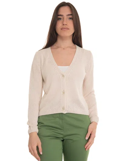 Pennyblack Zelinda Short Cardigan With Buttons In Ivory