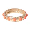 Pennyline Inc Women's Eternity Statement Bangle In Orange In Orange