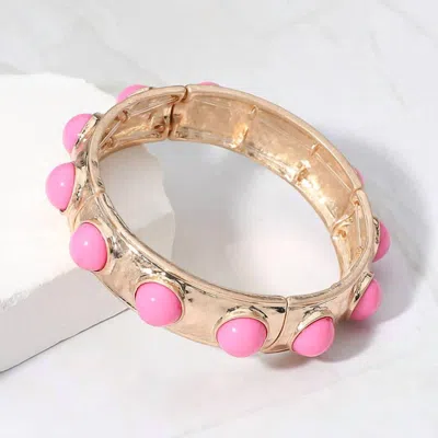 Pennyline Inc Women's Eternity Statement Bangle In Pink