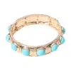 Pennyline Inc Women's Eternity Statement Bangle In Turquoise In Blue