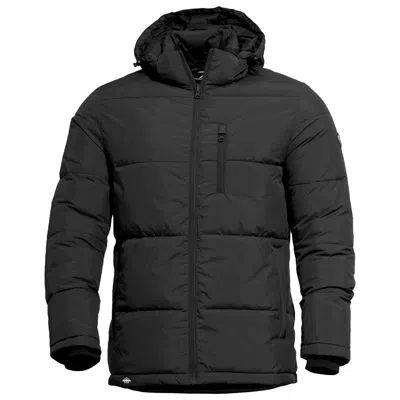 Pre-owned Pentagon Taurus Puffer Jacket Mens Winter Coat Water Resistant Hood Black