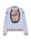 Penultimate Bead-embellished Sweatshirt In Blue