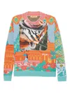 Penultimate Graphic-print Jumper In Multi