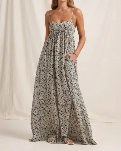 Peony Everlasting Maxi Dress In Bisou In Gray