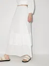 Peony Magnolia Holiday Skirt In White In White