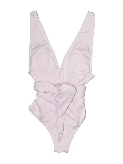 Pre-owned Peony Swimwear One Piece Swimsuit In Gray