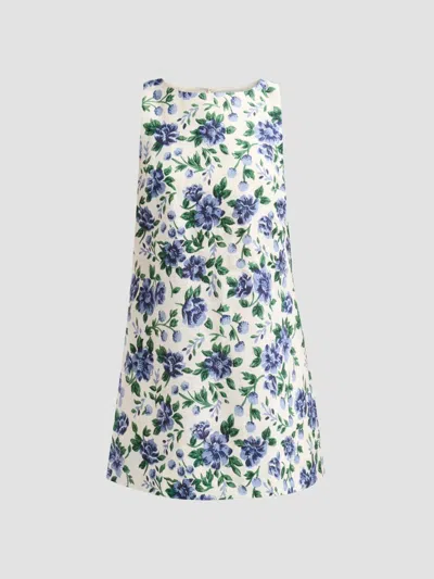 Peony Women's Enamour Floral Linen Shift Mini Dress In Provence