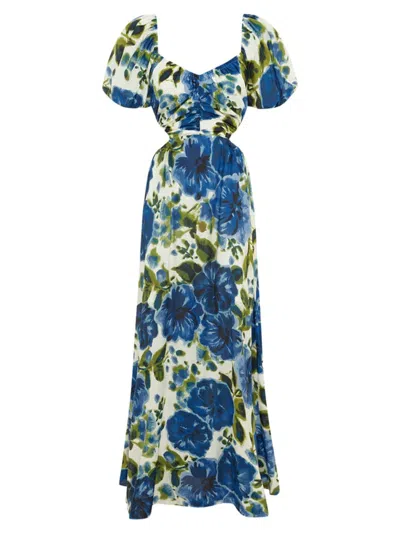 Peony Women's Forever Floral Cut-out Maxi Dress In Marseille