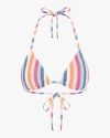 PEONY WOMEN'S RAINBOW STRING TRIANGLE BIKINI TOP ELASTANE/POLYESTER