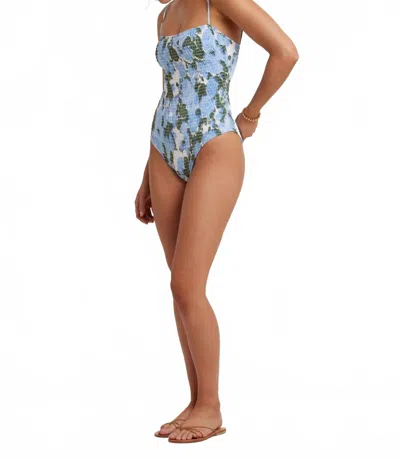 Peony Women's Shirred One Piece In Palermo In Blue