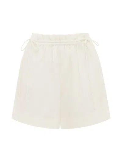 Peony Women's Weekend Tie-waist Linen Shorts In Fleur