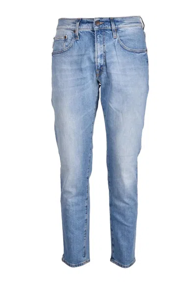 People Cotton Stretch Denim Jeans In Blue