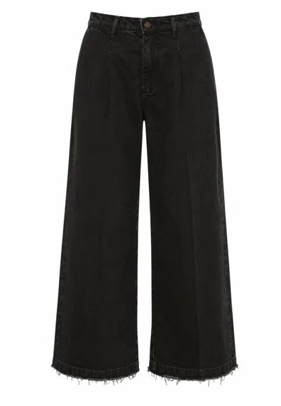 People Jeans Wide Leg  In Black