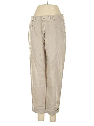 Pre-owned People Like Frank Linen Pants In Brown