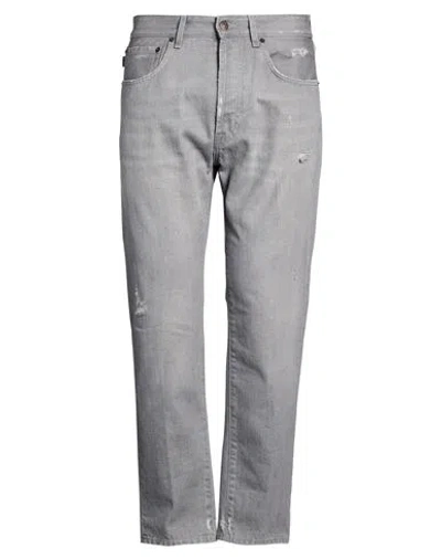 People (+)  Man Jeans Grey Size 34 Cotton In Gray