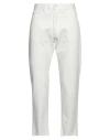 People (+)  Man Jeans White Size 35 Cotton In White