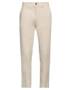 People (+)  Man Pants Beige Size 38 Cotton, Elastane In Beige