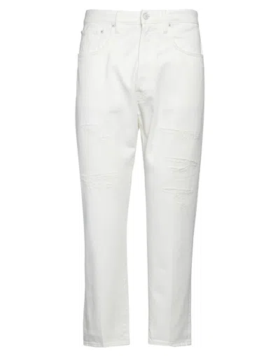 People (+)  Man Pants Beige Size 34 Cotton