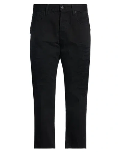 People (+)  Man Pants Black Size 38 Cotton