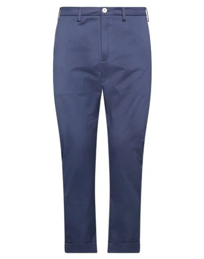 People (+)  Man Pants Blue Size 34 Cotton