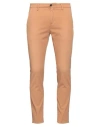 People (+)  Man Pants Camel Size 34 Cotton, Elastane In Beige